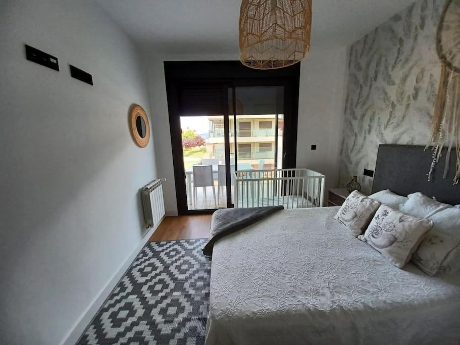 Precioso Apartamento Con Terraza Y Piscina En Portonovo-Sanxenxo Zewnętrze zdjęcie
