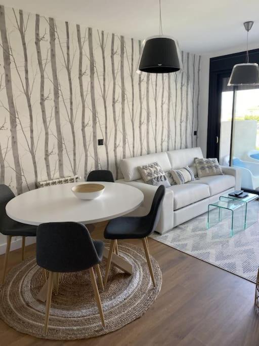 Precioso Apartamento Con Terraza Y Piscina En Portonovo-Sanxenxo Zewnętrze zdjęcie