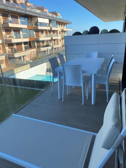 Precioso Apartamento Con Terraza Y Piscina En Portonovo-Sanxenxo Zewnętrze zdjęcie